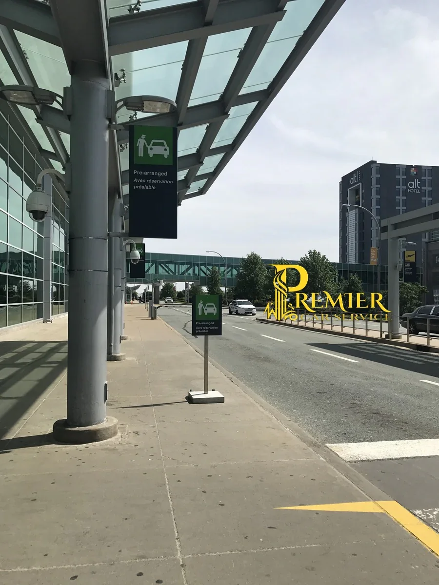 Halifax Stanfield Airport Pre-Arranged Pickup area — where your Premier Car Service driver meets you after the GTI calls them up